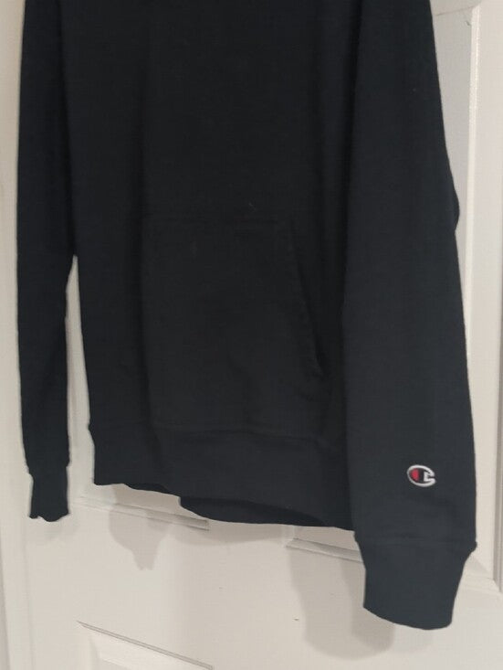 NWOT Champion Black Men's Pullover Hoodie with Subtle Logo Large