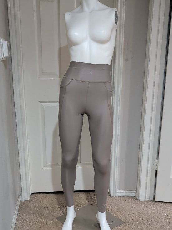 Peloton High-Rise Pocket Leggings — Taupe Women's Small
