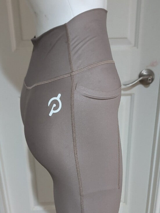 Peloton High-Rise Pocket Leggings — Taupe Women's Small