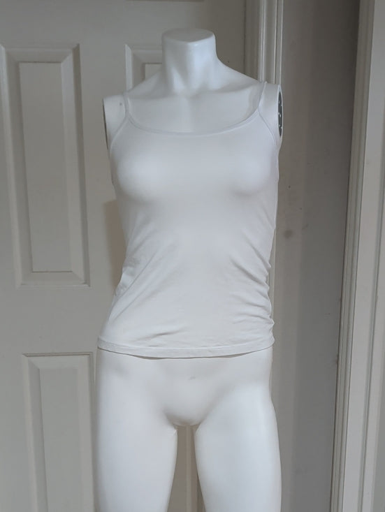 Natural Uniforms White Slim Fit Camisole Tank Top XS