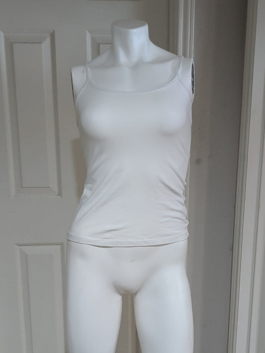 Natural Uniforms White Slim Fit Camisole Tank Top XS