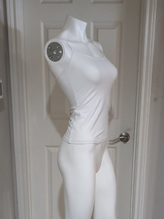 Natural Uniforms White Slim Fit Camisole Tank Top XS