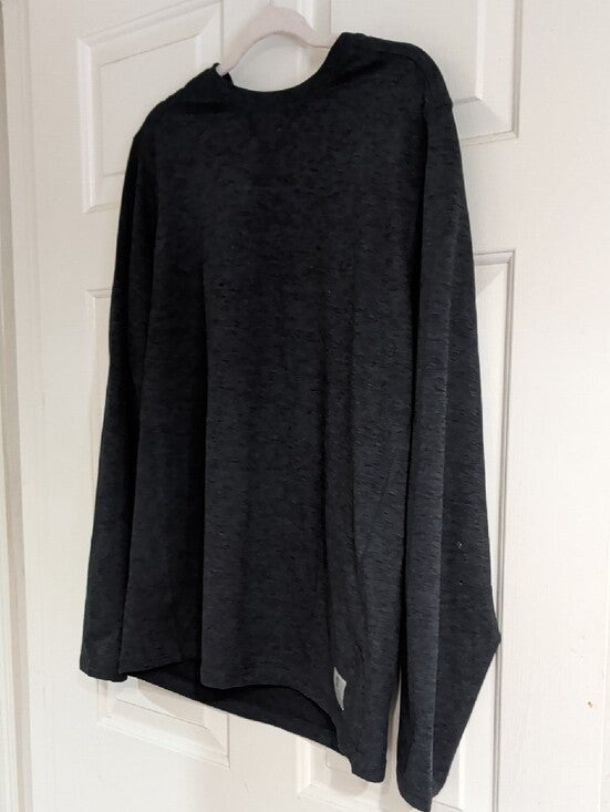 Rugged Elements Long Sleeve Athletic Tee- Dark Gray Large