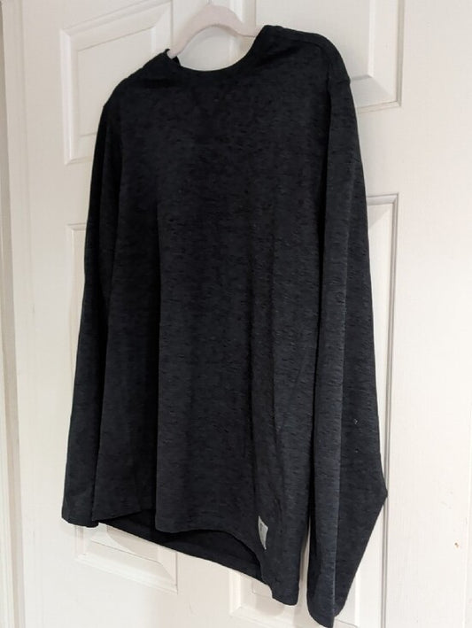Rugged Elements Long Sleeve Athletic Tee- Dark Gray Large