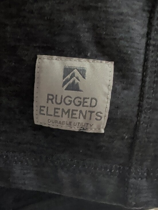 Rugged Elements Long Sleeve Athletic Tee- Dark Gray Large