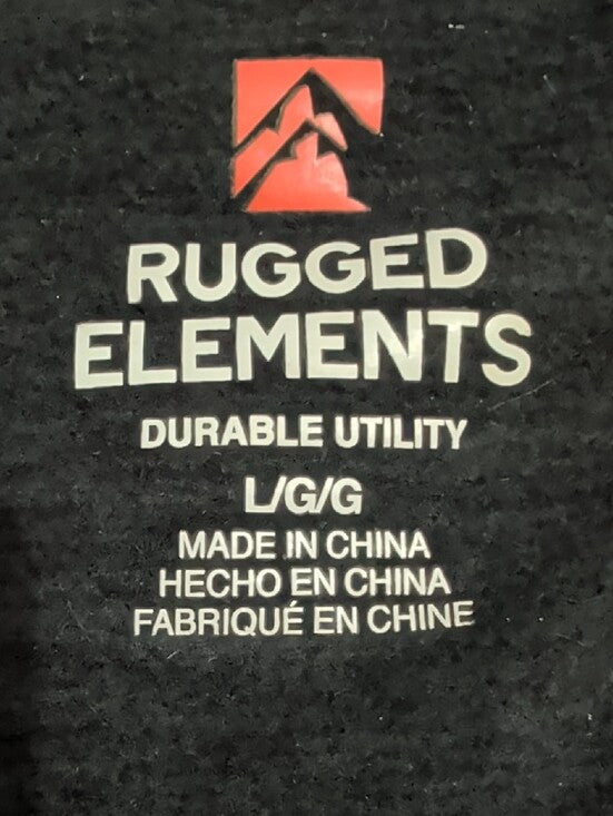 Rugged Elements Long Sleeve Athletic Tee- Dark Gray Large