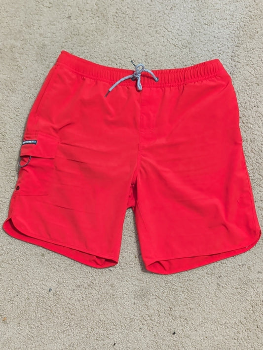 Watermen Red Men's Swim Trunks - Performance Swim Shorts Large