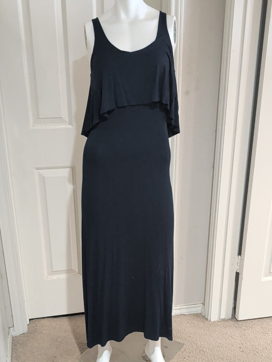 Rolla Coster Navy Layered Tank Maxi Tie-Back Dress Women's S/XS