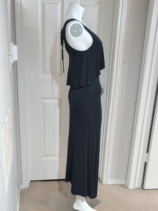 Rolla Coster Navy Layered Tank Maxi Tie-Back Dress Women's S/XS