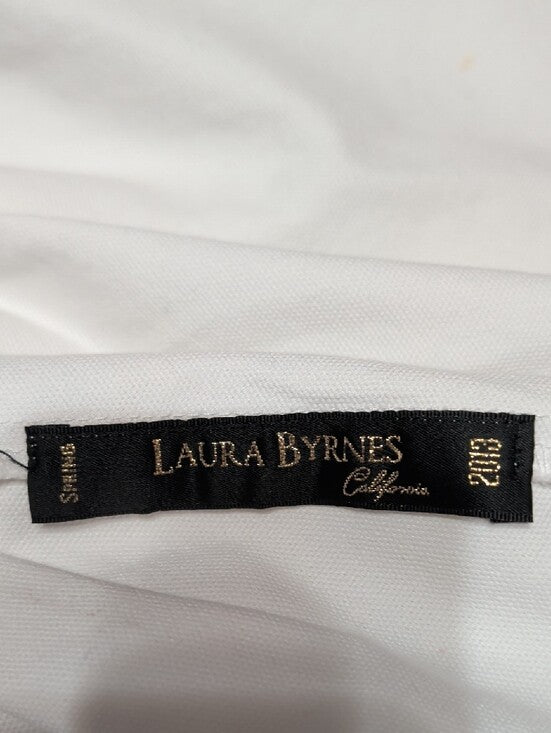 Vintage Laura Byrnes White Tiered Cotton Skirt Women's Medium