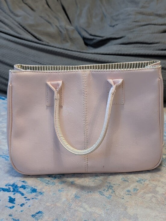 Vintage Pink Tote Bag - Classic Soft Pink Women’s Handbag