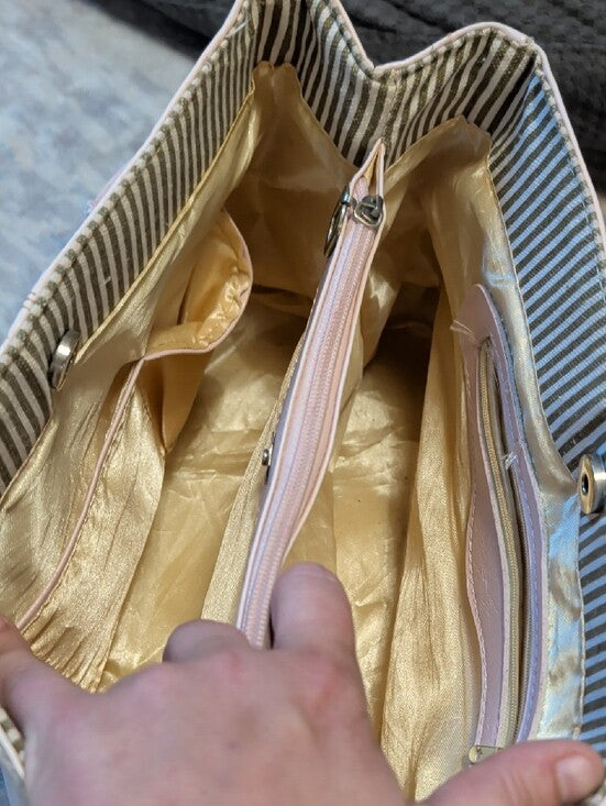 Vintage Pink Tote Bag - Classic Soft Pink Women’s Handbag