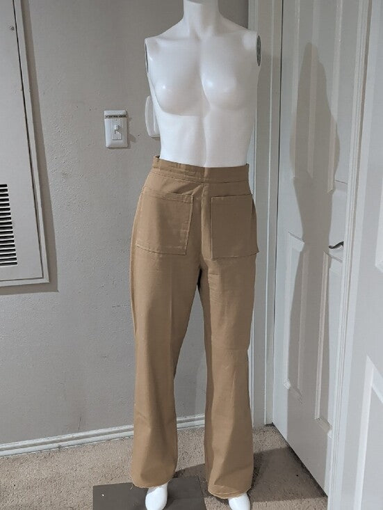 Vintage Freddie's Of Pinewood High-Rise Wide Leg Patch Pocket Pants Women's 28