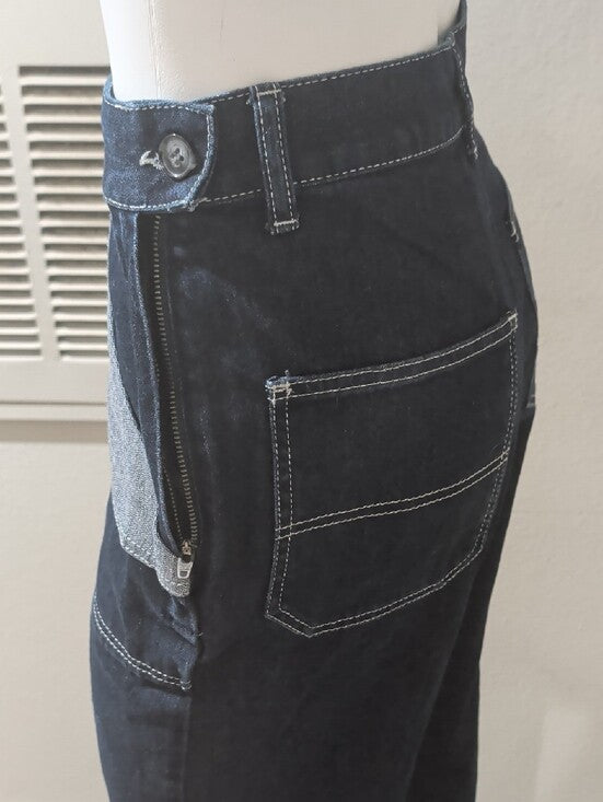 Vintage Freddie's Of Pinewood High-Waist Contrast Pocket Wide-Leg Pants Pinup 28