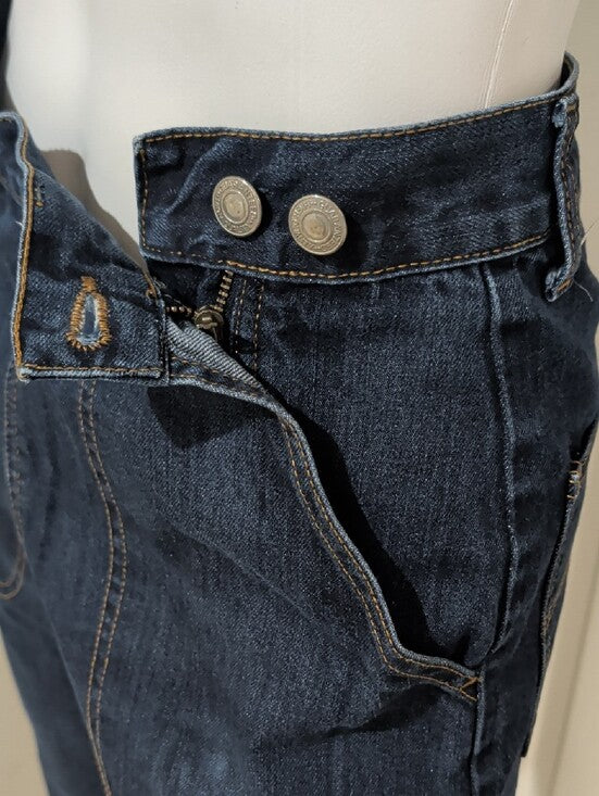 RARE Vintage Freddie's Of Pinewood Women's Dark Navy Straight-Leg Workwear Jeans 28