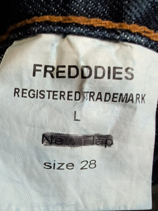 RARE Vintage Freddie's Of Pinewood Women's Dark Navy Straight-Leg Workwear Jeans 28