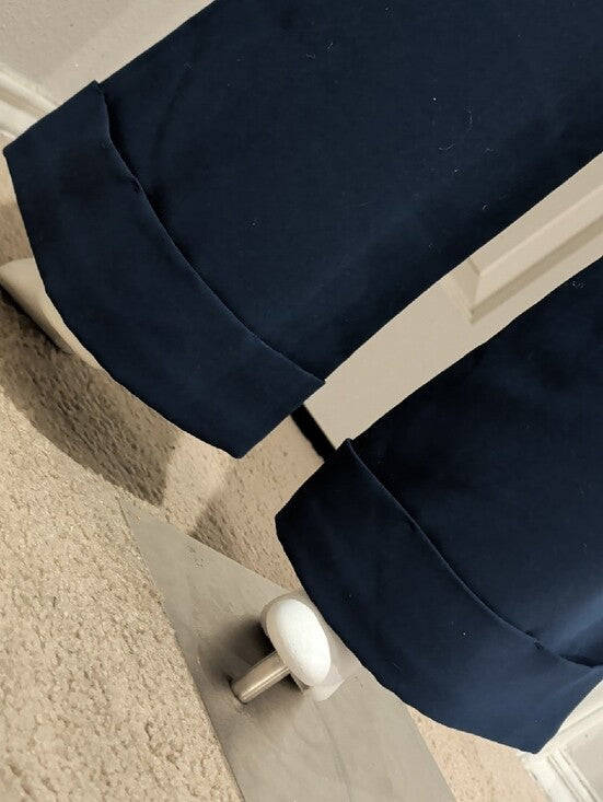 NWT Forever 21 High-Waist Wide-Leg Navy Sailor Pants w/ Button Detail Women's S