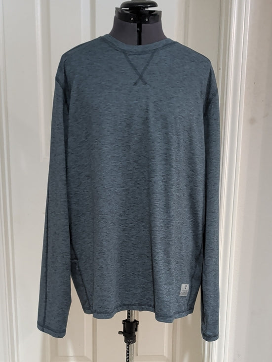 Rugged Elements Men's Long Sleeve Crewneck Sweatshirt in Heather Blue XL