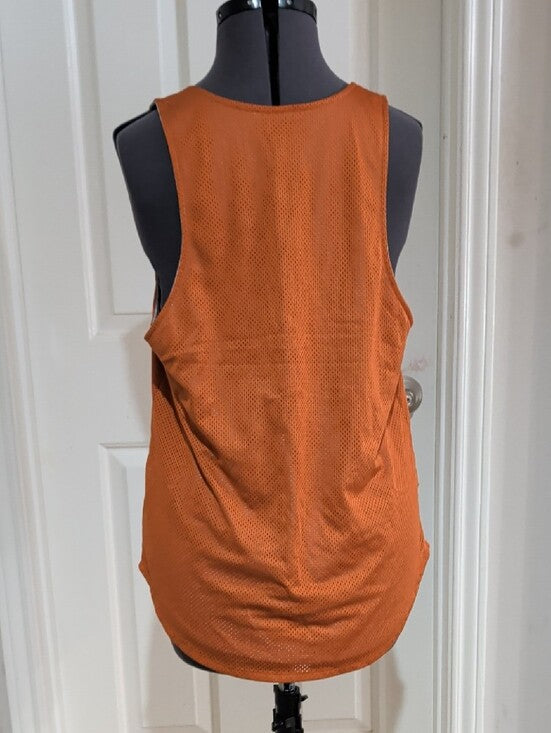 Retro Nike Dri-Fit Orange Athletic Texas Longhorns Mesh Tank Top Men's Medium