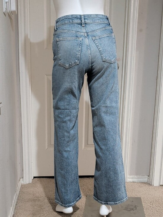 H&M Classic High-Rise Light Blue Wide-Leg Women's Jeans US 2/EUR 34
