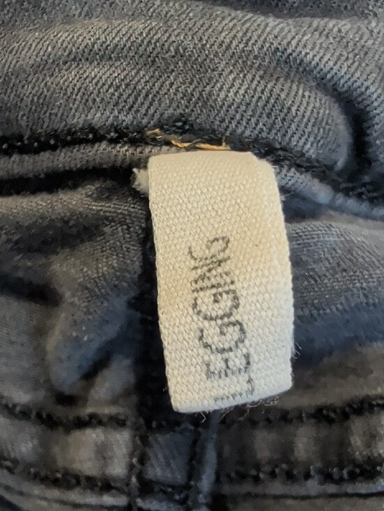 rag & bone Low-Rise Black Skinny Jeans with Knee Distress Women's 27 Y2K
