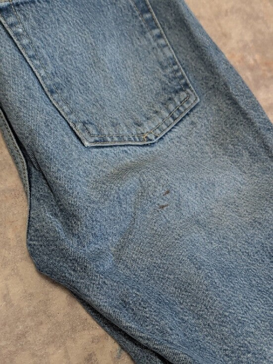 We The Free High-Rise Light Blue Cropped Distressed Denim Jeans Women's 28