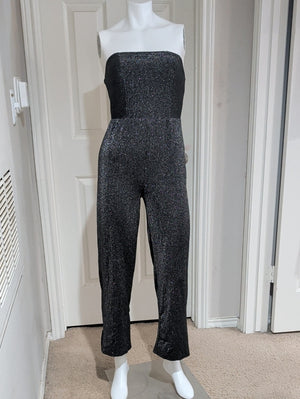 Blashe Strapless Sparkle Jumpsuit in Black Women's Medium