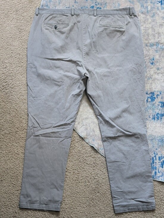 Old Navy Light Gray Men's Chino Pants - Straight Fit 42x32