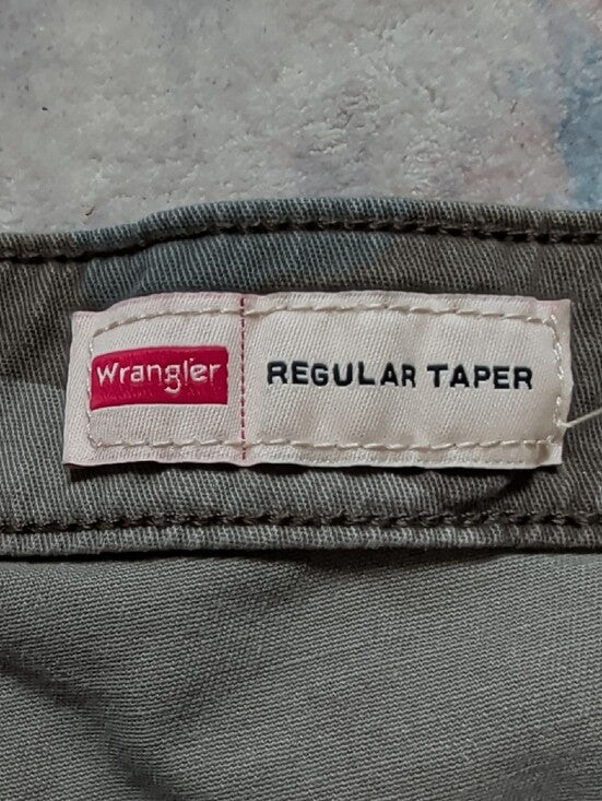 Wrangler Men's Camo Cargo Pants - Olive Green Camouflage 30x30