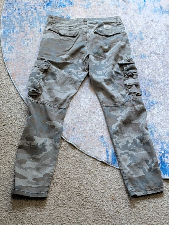 Wrangler Men's Camo Cargo Pants - Olive Green Camouflage 30x30