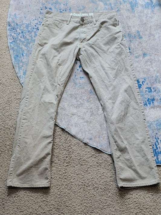 Levi's 218 Slim Straight Fit Pants in Khaki Men's 33x32