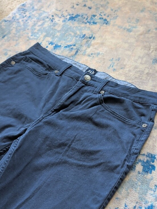 GAP Navy Blue Straight-Leg Pants Men's 34x32