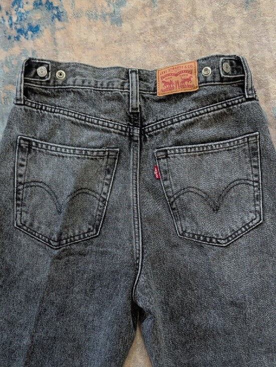 Levi's Cinch Barrel Gray-Washed Panel Denim Jeans Men's 27x31