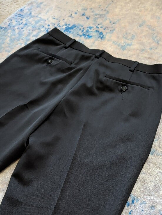 Axist Black Polyester Dress Pants