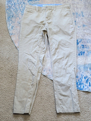Mossimo Supply Co. Khaki Slim Straight Chino Pants Mens 34x32
