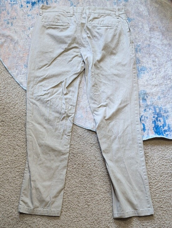 Mossimo Supply Co. Khaki Slim Straight Chino Pants Mens 34x32