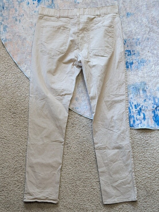 Mason Athletic Stretch Khaki Straight Fit 5-Pocket Pants Men's 34x32