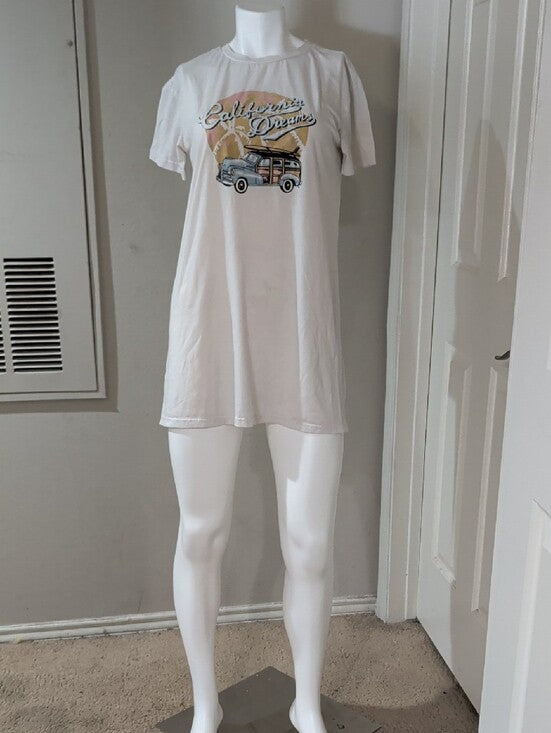 Vintage 'California Dreams' White Graphic Tee Retro Women's Large