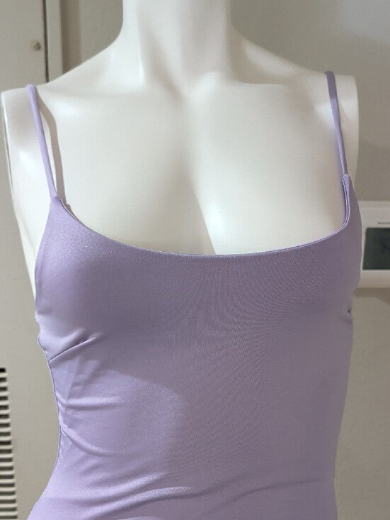 Retro MRT 1030 Lilac Bodycon Slip Dress Y2K Women's Small