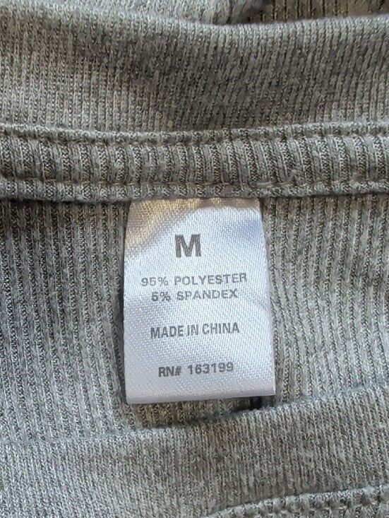 Gray Ribbed Knit Maxi Bodycon Dress - Unbranded Women's Medium y2k