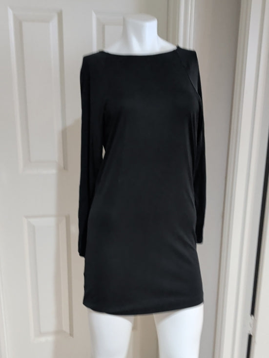 BCBGMaxAzria Black Women's Backless Shift Dress XS