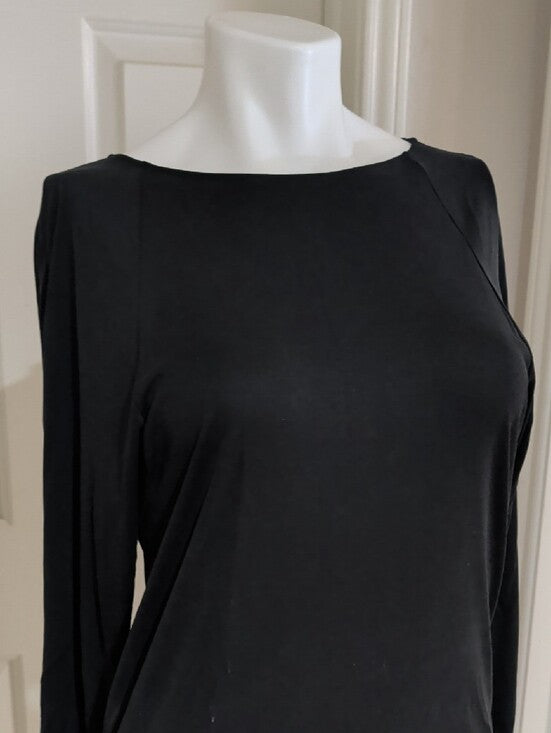 BCBGMaxAzria Black Women's Backless Shift Dress XS