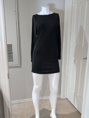 BCBGMaxAzria Black Women's Backless Shift Dress XS