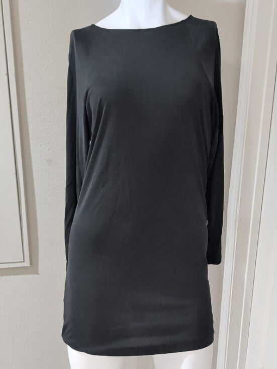 BCBGMaxAzria Black Women's Backless Shift Dress XS