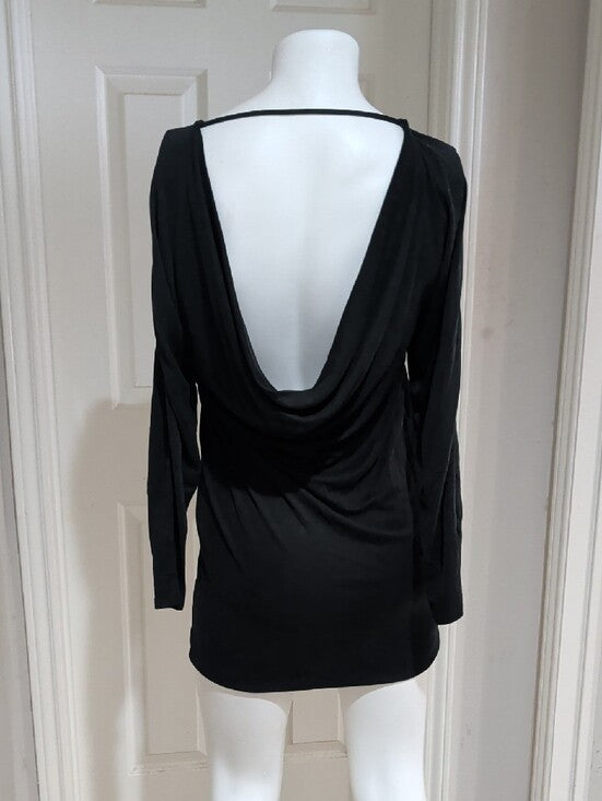 BCBGMaxAzria Black Women's Backless Shift Dress XS