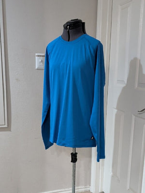 REI Blue Long Sleeve Performance Crew T-Shirt Men's Large New
