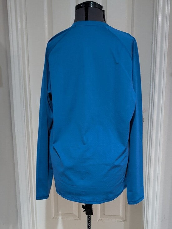 REI Blue Long Sleeve Performance Crew T-Shirt Men's Large New