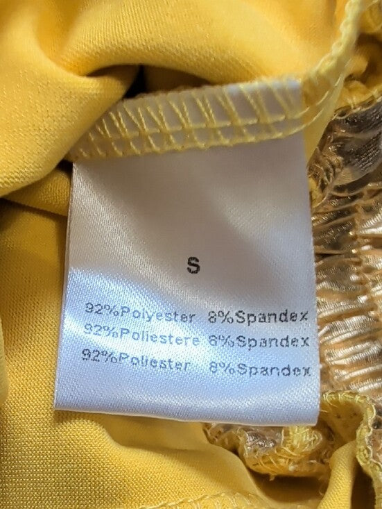 Gold Metallic Women's Athletic Shorts - Like New - Small