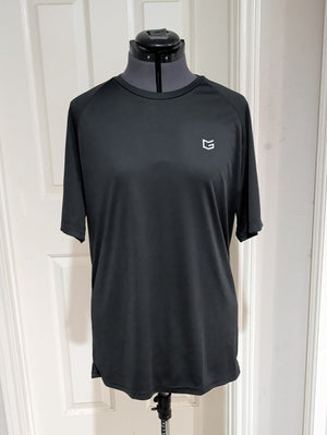 G Gradual Men's Black Athletic Performance Crew Neck T-Shirt - Large - New