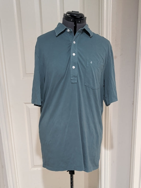 Criquet Teal Polo Shirt Men's Large